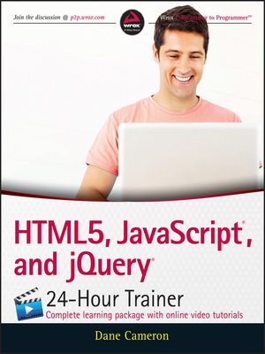 cover image of HTML5, JavaScript, and jQuery 24-Hour Trainer